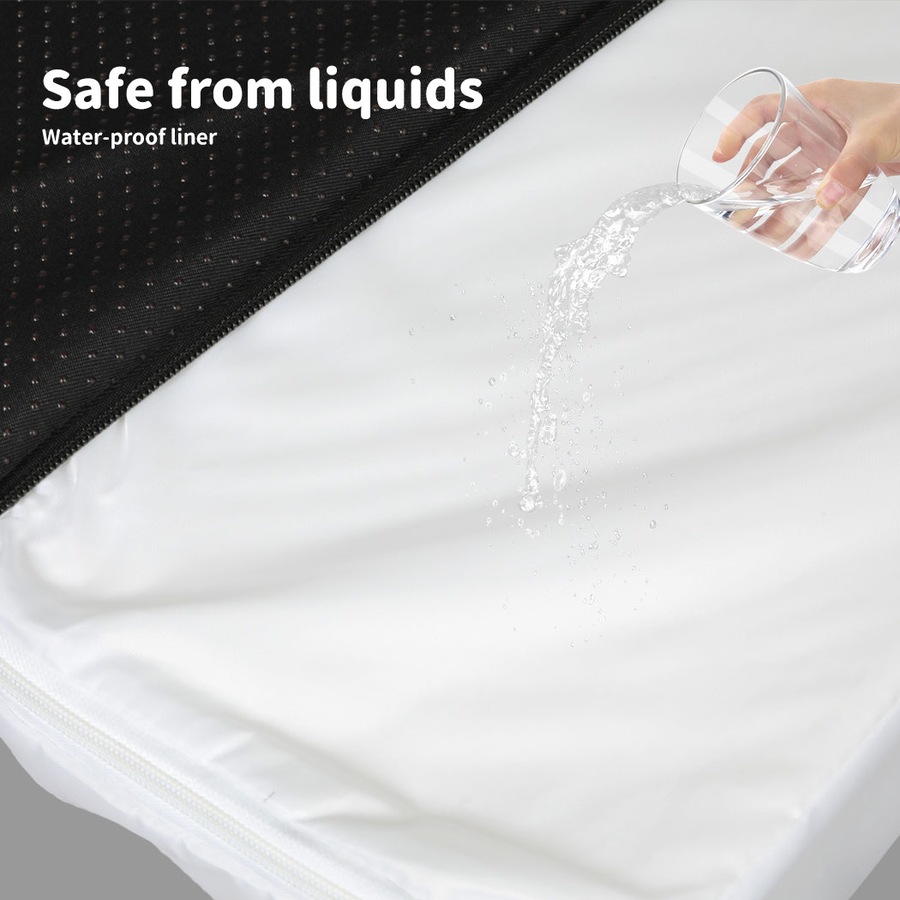 Pawz Pet Bed Chew Proof Memory Foam Orthopedic Waterproof Washable Grey XXL