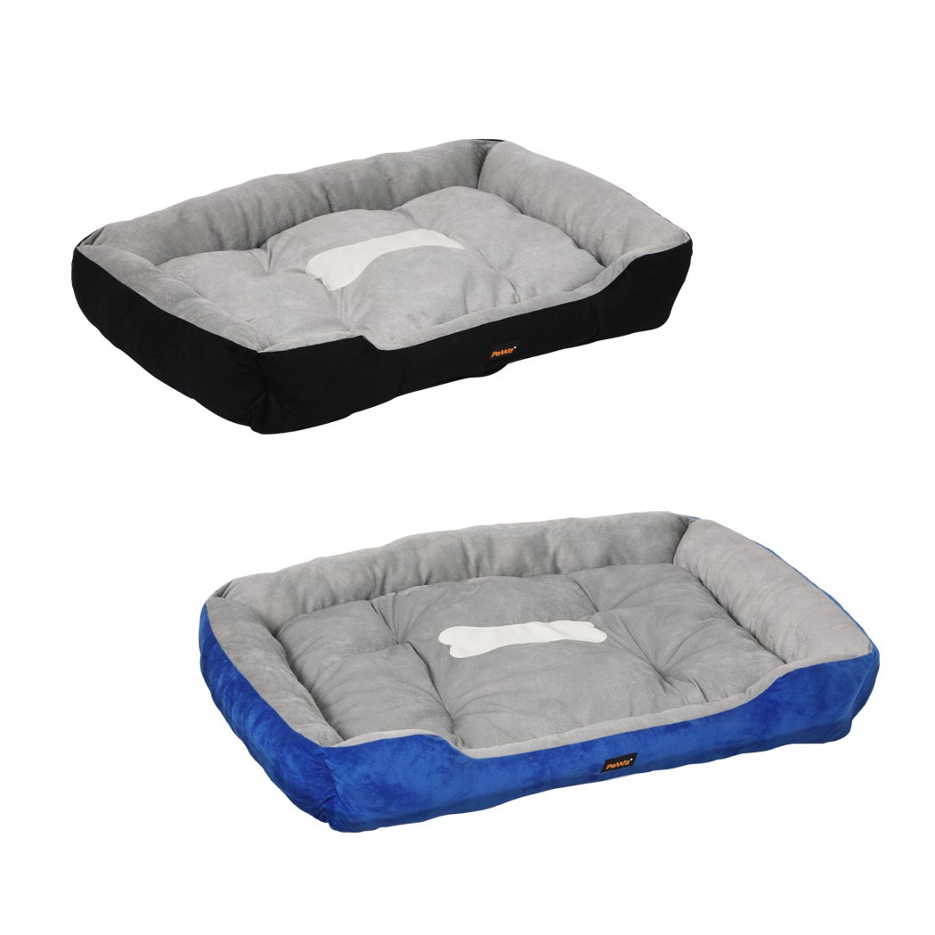 Pawz Dog Calming Bed Pet Warm Soft Plush Comfy Sleeping Kennel Washable Cave M/L