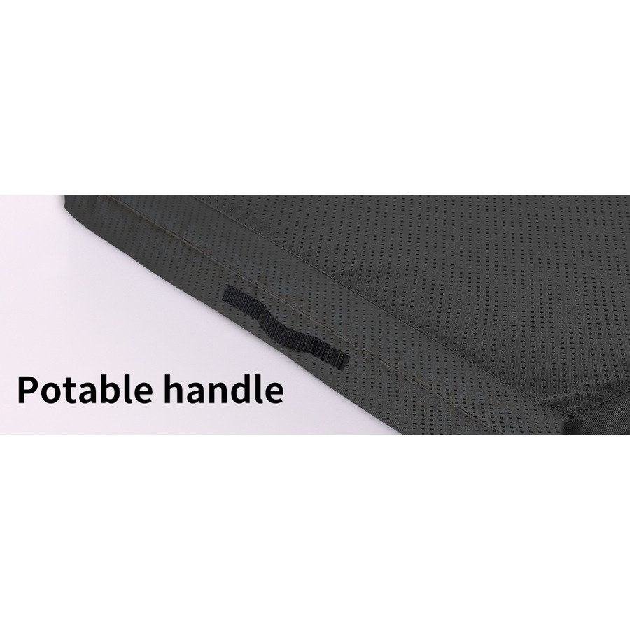 Pawz Pet Bed Foldable Dog Puppy Beds Cushion Pad Pads Soft Plush Black M