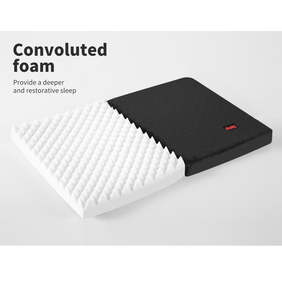 Pawz Pet Bed Foldable Dog Puppy Beds Cushion Pad Pads Soft Plush Black M