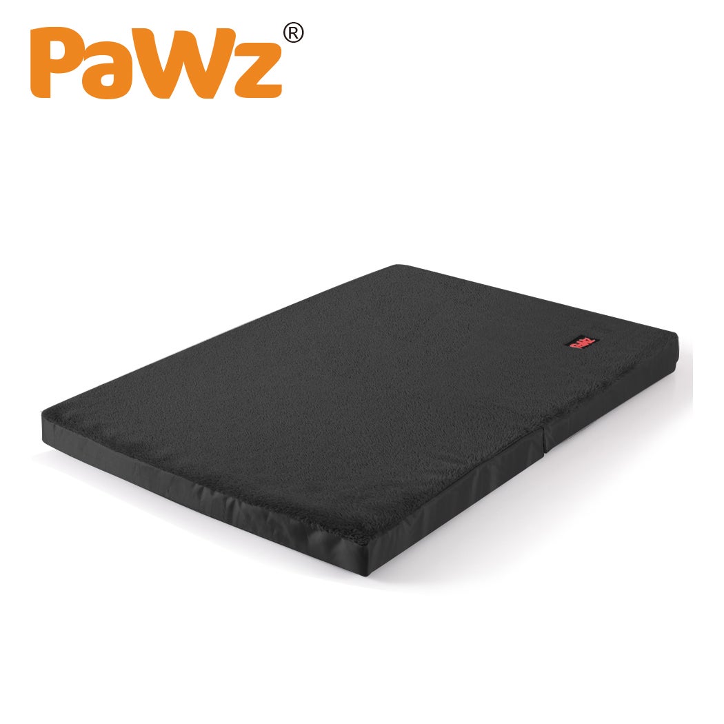 PaWz Pet Dog Calming Bed Memory Foam Mattress Orthopedic Removable Washable Black
