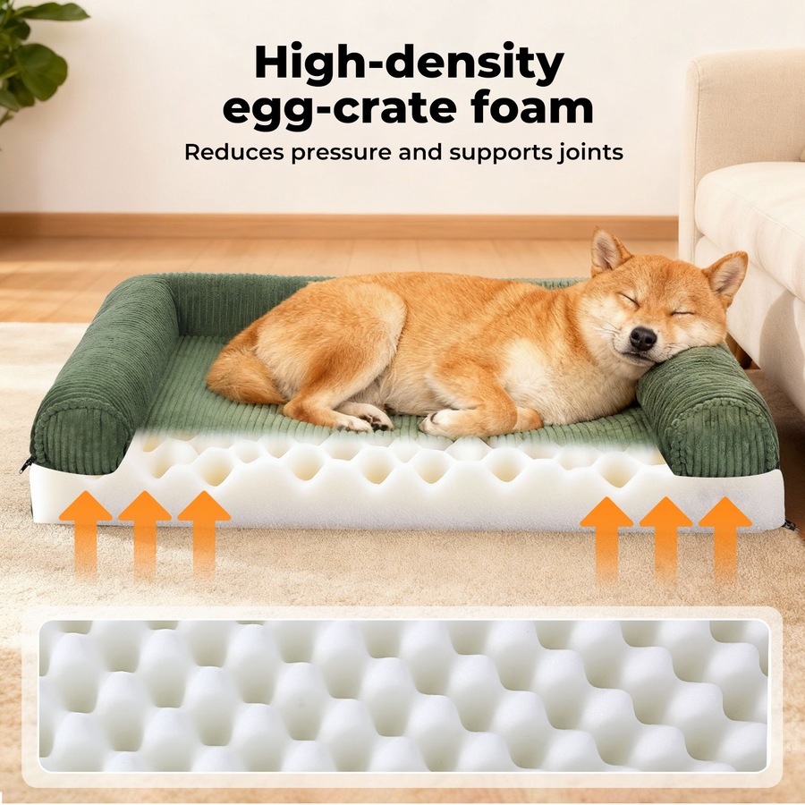 Pawz Pet Bed Non Slip Dog Mat Orthopedic Sofa Cushion Washable Removable S Size