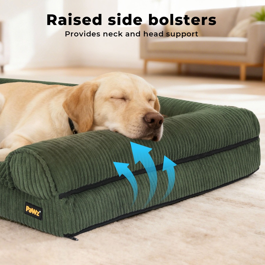 Pawz Pet Bed Non Slip Dog Mat Orthopedic Sofa Cushion Washable Removable S Size