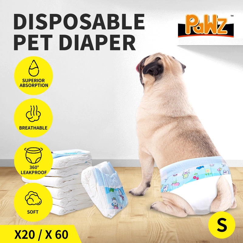 PaWz Pet Diaper Disposable Puppy Training Nappy Sanitary Pants ...