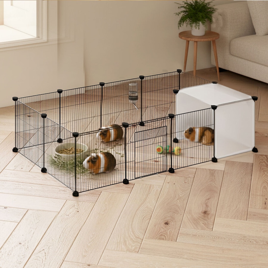 Pawz Pet DIY Playpen Small Animals Guinea Pig Hamster Rabbit Enclosure 14 Panels