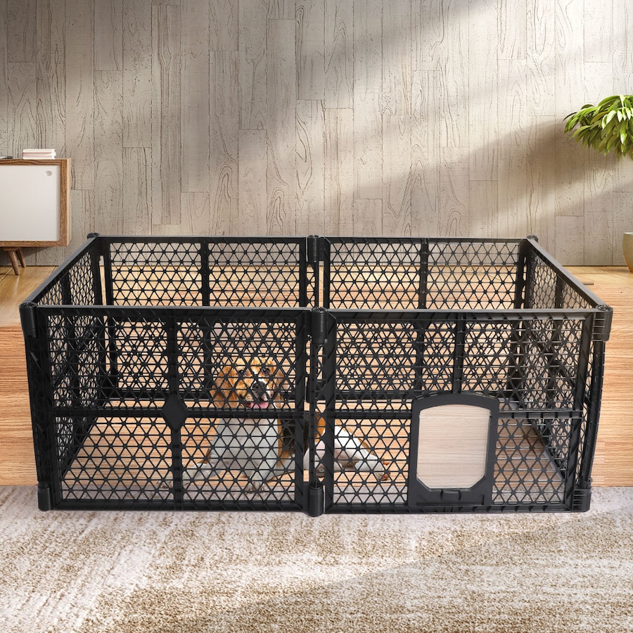 Pawz Pet Playpen Foldable Portable Dog Play Pens Plastic Garden Outdoor 6 Panels
