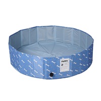 Pawz Dog Swimming Pool Cat Children Washing Bathtub Foldable Portable Blue