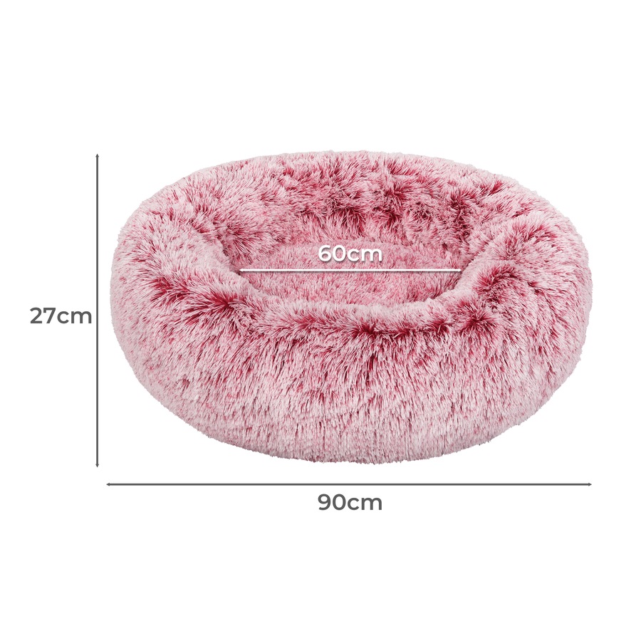 PaWz Pet Bed Replaceable Cover - Pink, Dia. 90cm