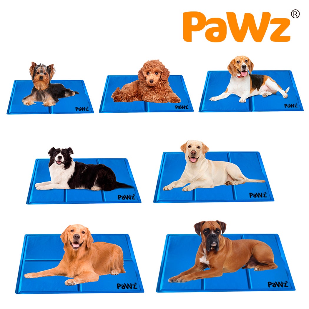 Pawz Pet Cool Gel Mat Cat Bed Non-toxic Cooling Dog Summer Puppy Sizes Fast Post