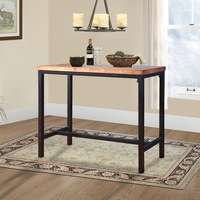 Levede High Bar Table Vintage Industrial Solid Wood Kitchen Cafe Desk 120x50cm