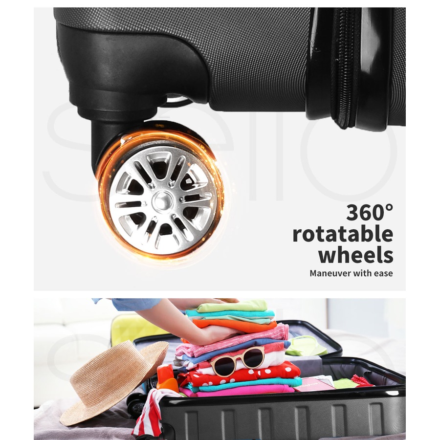 Slimbridge 28"Luggage Case Suitcase Travel Packing TSA Lock Hard Shell Dark Grey