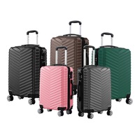 Slimbridge Luggage Trolley Carry On Suitcase Travel 20" 24" 28" TSA ABS Shell