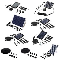 Traderight Solar Fountain Powered Water Power Wireless Garden Pond Pool Bird Outdoor