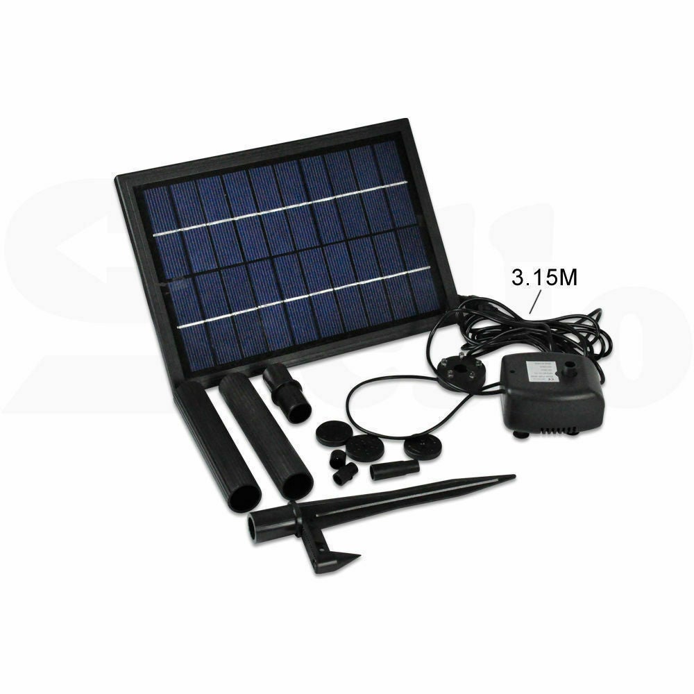 Solar Powered Outdoor Fountain Water Pump Kit