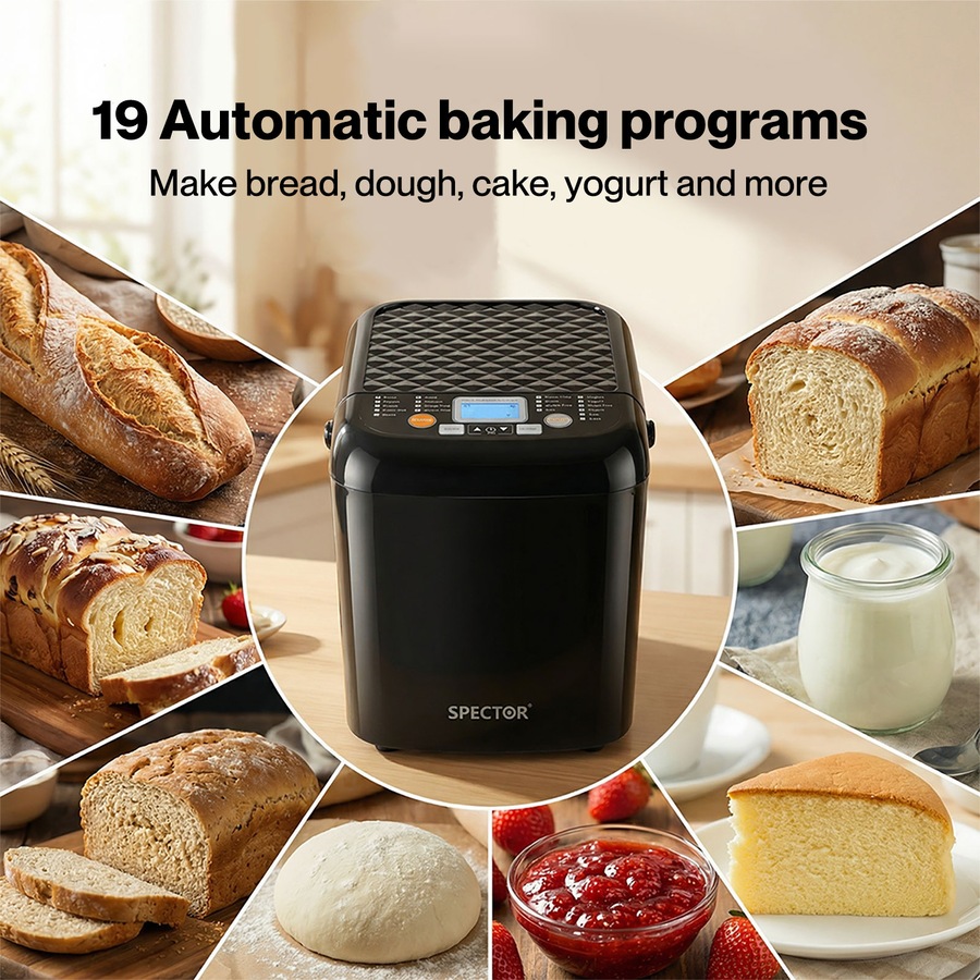 Spector Bread Maker Machine Oven Non Stick Bakehouse Automatic Kneading Mixing