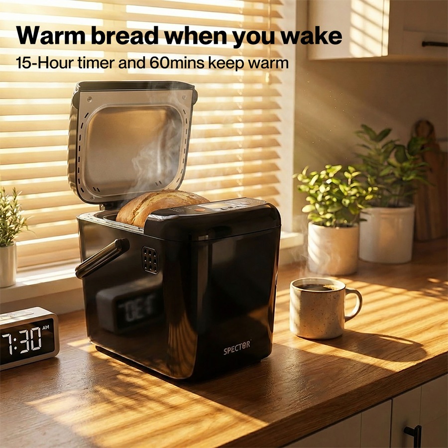 Spector Bread Maker Machine Oven Non Stick Bakehouse Automatic Kneading Mixing