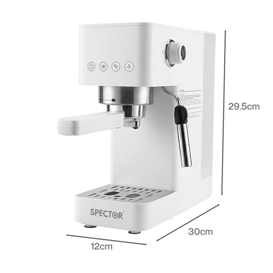 Spector Espresso Coffee Machine Maker 20 Bar Milk Frother Cappuccino Latte Cafe