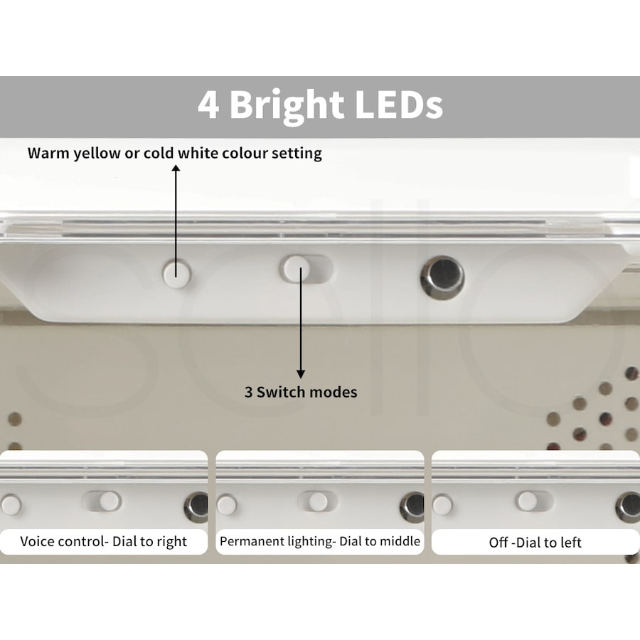 10Pcs Shoe Box Sneaker Display Case Storage Stackable w/ LED & Voice Activated - White