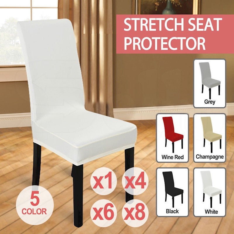 NEW Stretch Elastic Dining Room Wedding Banquet Chair Cover Washable Slipcover