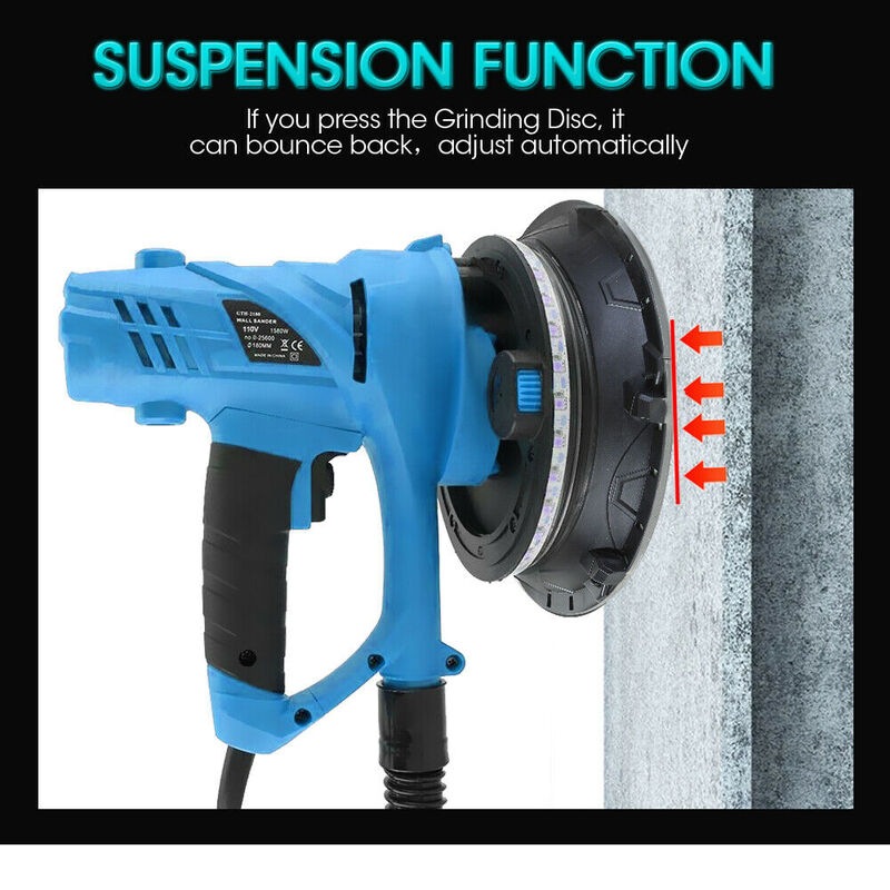 Buy Traderight 850W Drywall Sander Plaster Dust Free Dry Wall Gyprock w