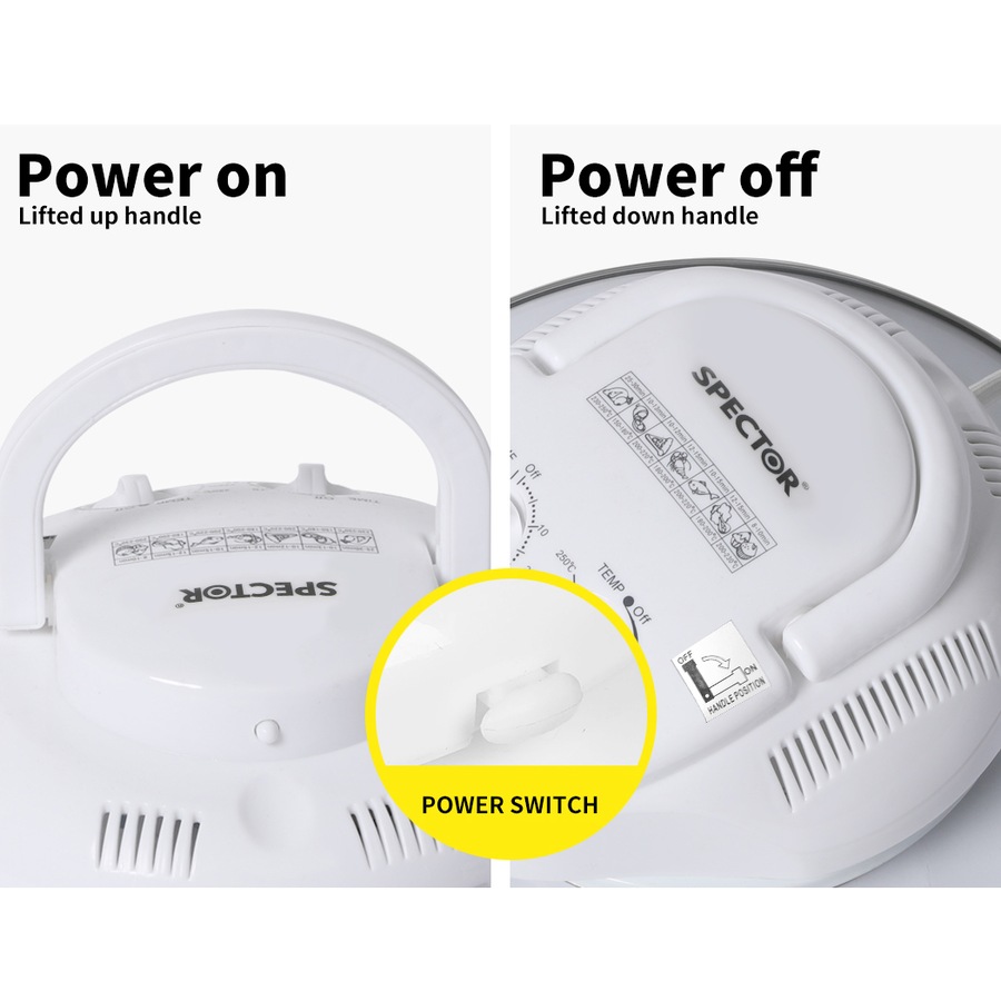 Spector Air Fryer Electric Convection Oven Accessories Healthy Cooker 17L