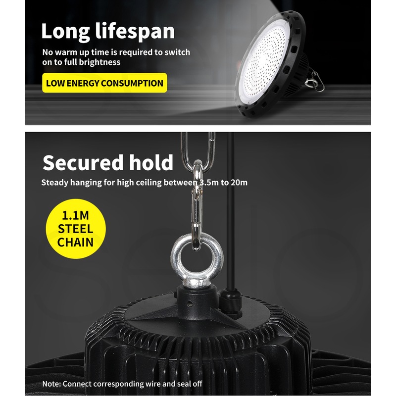 Buy EMITTO UFO High Bay LED Lights 200W Lamp Industrial Shed