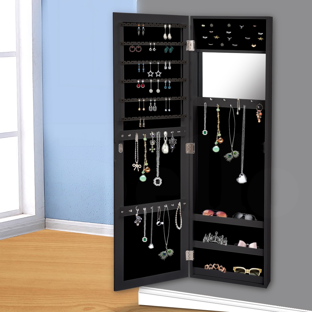 Levede Mirror Jewellery Cabinet Makeup Storage Jewelry ...