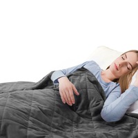 Dreamz Weighted Blanket Heavy Gravity Adults Deep Relax Kids Adult 5/7/9KG Grey