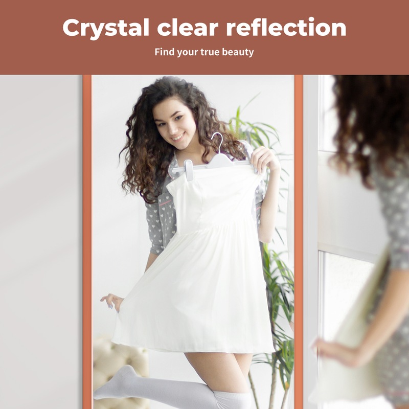 Buy Yezi Floor Mirror Full length Mirrors Arched Modern Metal Wall ...