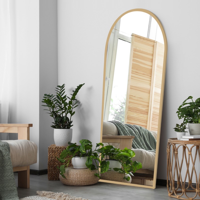 Buy Yezi Floor Mirror Full Length Mirrors Modern Dressing Free Standing ...