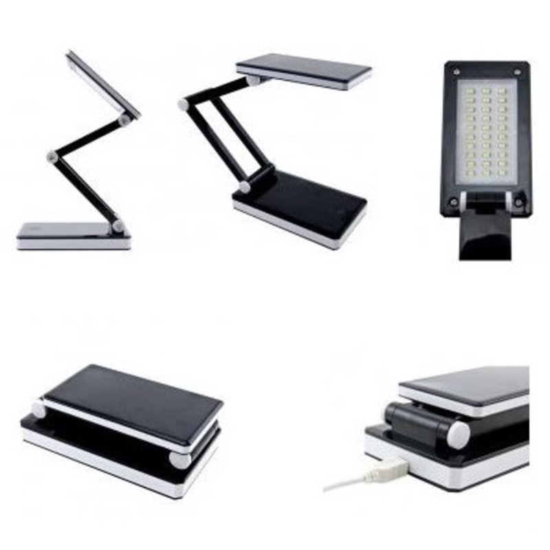 Buy Triumph Rechargeable LED Folding Desk Lamp in Black MyDeal