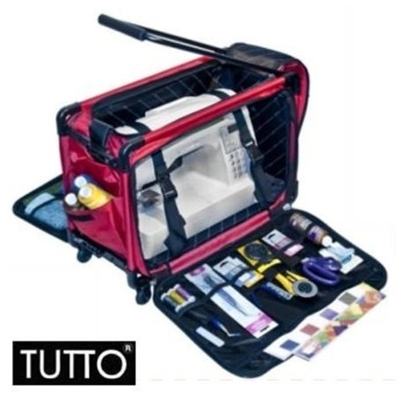 Buy Tutto Large Sewing Machine Trolley Bag w Wheels Red MyDeal