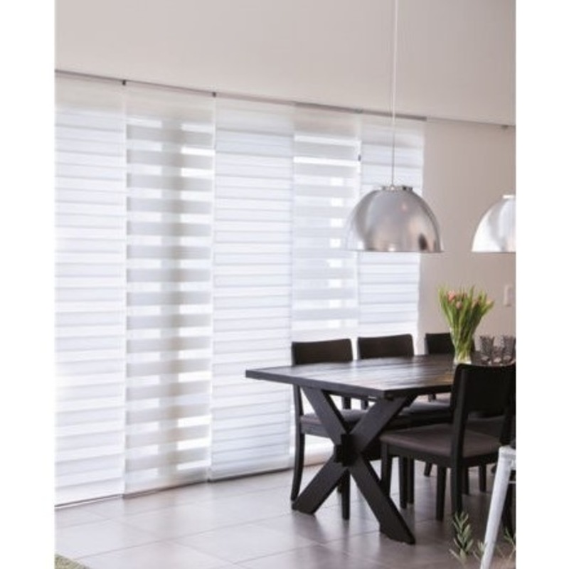 Extendable Panel Glide Blinds in White 200360cm Buy Panel Blinds
