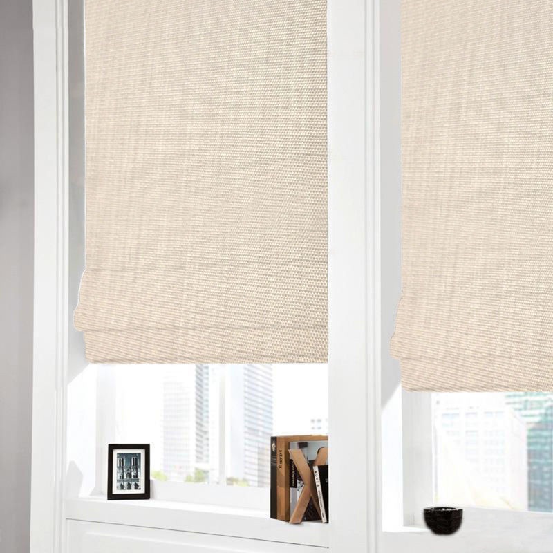 Linen Textured Block Out Roman Blinds 100x160cm Buy Blockout Blinds