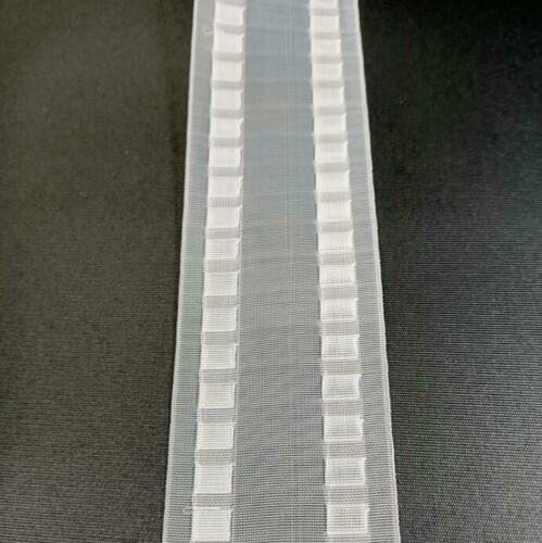 High Quality Translucent S Wave Fold Curtain Tape 75mm SOLD BY METER 