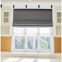 Linen Textured Block Out Roman Blinds 160x160cm