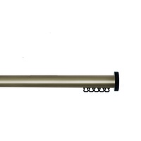 Pleat Curtain Track Rod with Gliders in Champagne