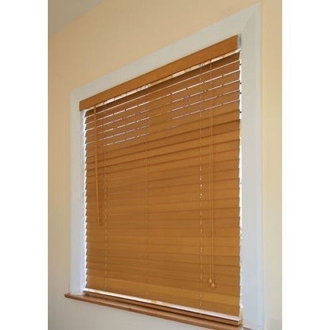 Quality Basswood Timber Venetian Blinds in Oak 50mm