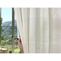 S wave fold sheer curtains with track -- Complete Package