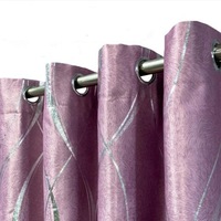 Single Panel Eyelet BLACKOUT Curtain with pattern 140~300 cm (W) x 221 cm (D)