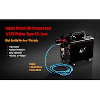 Mini Air Compressor for Spray Gun Air Brush 1/6HP