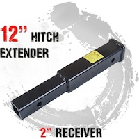 Tow Bar Hitch Extender 12in for 2in Reciever