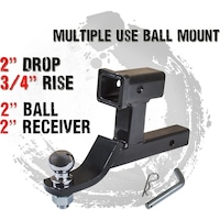 Multi Use Dual Tow Bar Ball Mount Tongue Hitch