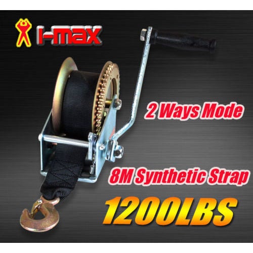 2 Way Synthetic Strap Manual Hand Winch 544kg