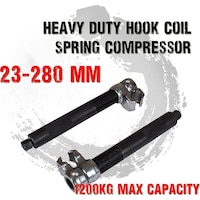 Heavy Duty Hook Coil Spring Compressor in Black