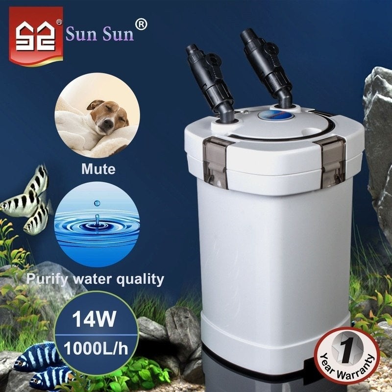 External Aquarium Tank Filter Canister Pump 14W