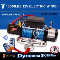 I-Max 12V 13000LBS/5897KGS Wireless Synthetic Blue Rope Electric Winch 4WD ATV BOAT TRUCK