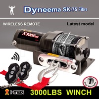 I-Max Electric Winch 12V Wireless 3000LBS / 1361KGS Synthetic Grey Rope ATV 4WD BOAT
