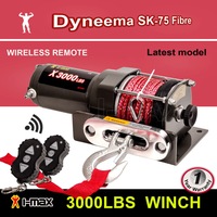 I-Max Electric Winch 12V Wireless 3000LBS / 1361KGS Synthetic Red Rope ATV 4WD BOAT