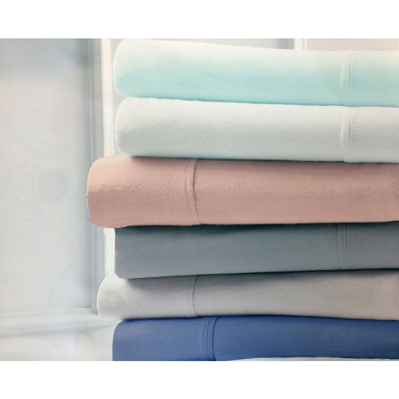 Buy 100 Egyptian Cotton Flannelette Sheet Set (Multiple Options ) MyDeal